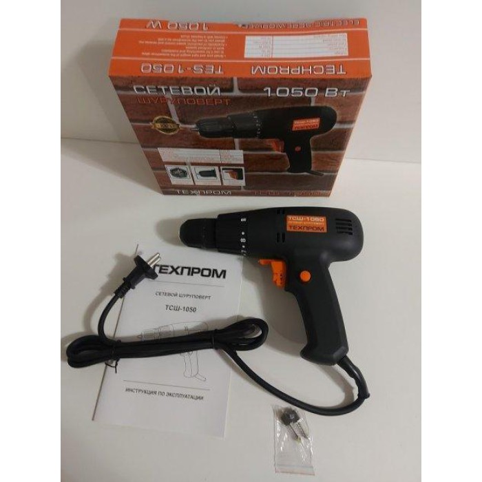 Шуруповерт мережевий Техпром ТСШ-1050