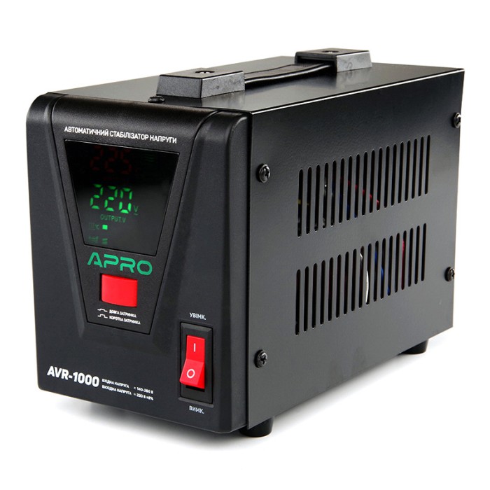 Стабилизатор напряжения релейный AVR-1000, 800Вт APRO