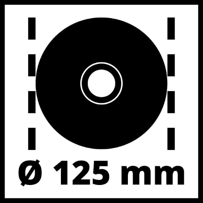 Кутова шлифмашина (болгарка) Einhell TC-AG 125/850 (850Вт, 12000 об/хв)