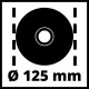 Кутова шлифмашина (болгарка) Einhell TC-AG 125/850 (850Вт, 12000 об/хв)