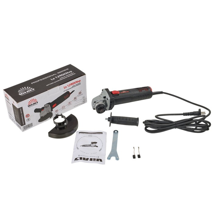 Угловая шлифовальная машина (болгарка) Vitals-Professional Ls1290KNvp, 900 Вт, 7000-11000 об/мин, диск 125 мм.
