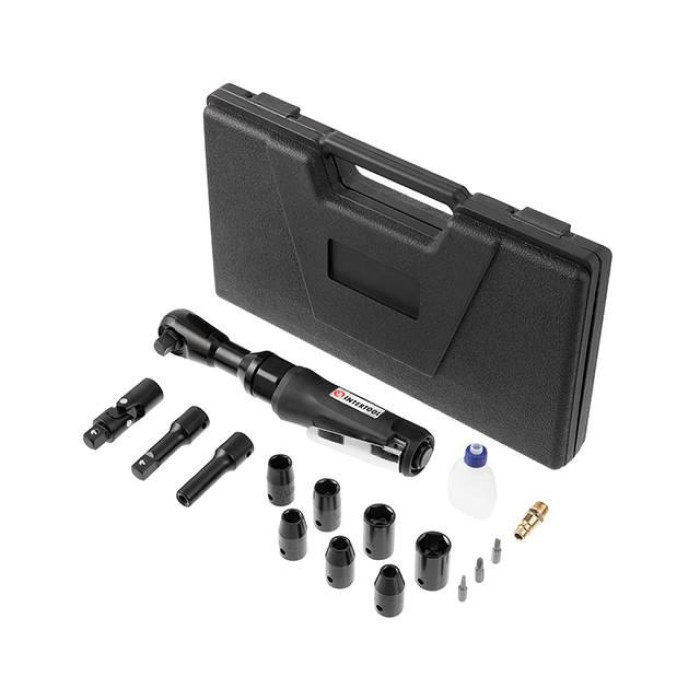 Кутовий гайковерт INTERTOOL PT-1110, 69 Нм, у кейсі + набір головок 1/2