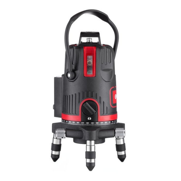 Рівень лазерний 5 лазерних головок, червоний лазер INTERTOOL МТ-3004