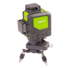 Рівень лазерний MPT MLL1205, H360+2*V360, 3 лазерні головки GREEN, 0.3 мм/м, 45м, тринога, сумка