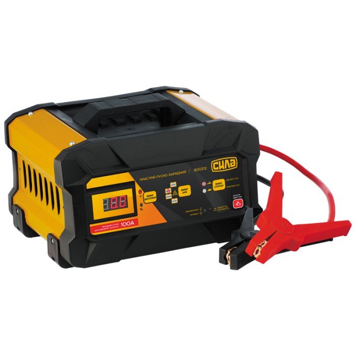 Пристрій пуско-зарядний 15А (100А) 6/12В (цифровий дисплей) СИЛА 900212