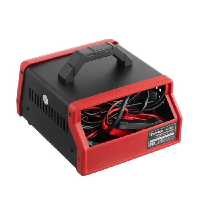Устройство зарядное для аккумуляторов INTERTOOL AT-3031, 12/24 В, 0-10 А, 6-150 Ач, с микропроцессором