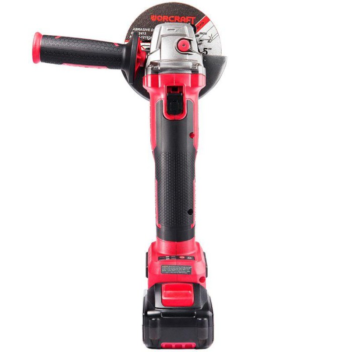 Акумуляторна безщіткова шліфмашина кутова Worcraft CAG-S20LIBH-125 (без акумулятора та ЗУ)