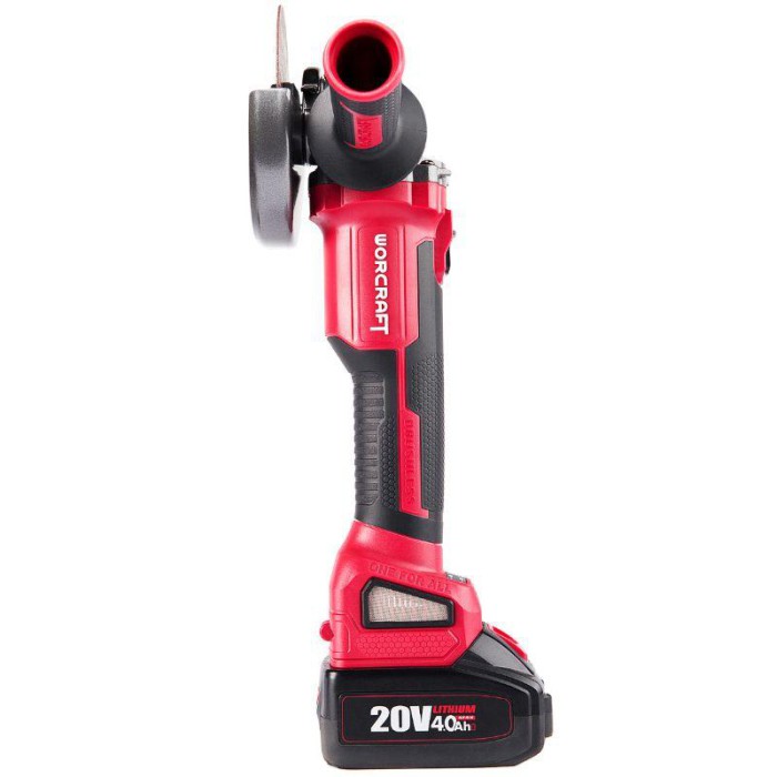 Акумуляторна безщіткова шліфмашина кутова Worcraft CAG-S20LIBH-125 (без акумулятора та ЗУ)