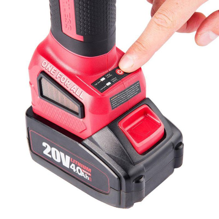 Акумуляторна безщіткова шліфмашина кутова Worcraft CAG-S20LIBH-125 (без акумулятора та ЗУ)