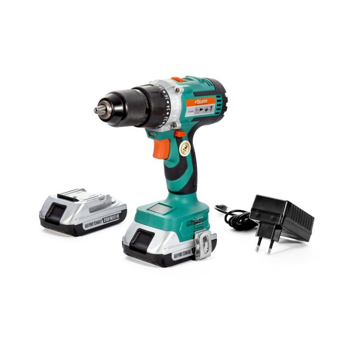 Акумуляторна дриль-шуруповерт Sturm CD3220BL безщітковий двигун Li-Ion 20В, 2,0 Ач, 2 акум.