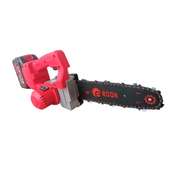 Акумуляторна ланцюгова безщіткова пилка Edon UNS-21/25BL (2 АКБ 21 В, 4 А*год, шина 25 см, кейс)