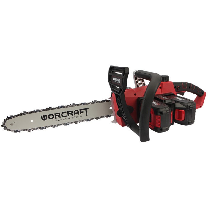 Аккумуляторная цепная пила WORCRAFT CGC-S40Li, 40 В, без акк., 4500 об/мин. шина 350 мм, плавный пуск
