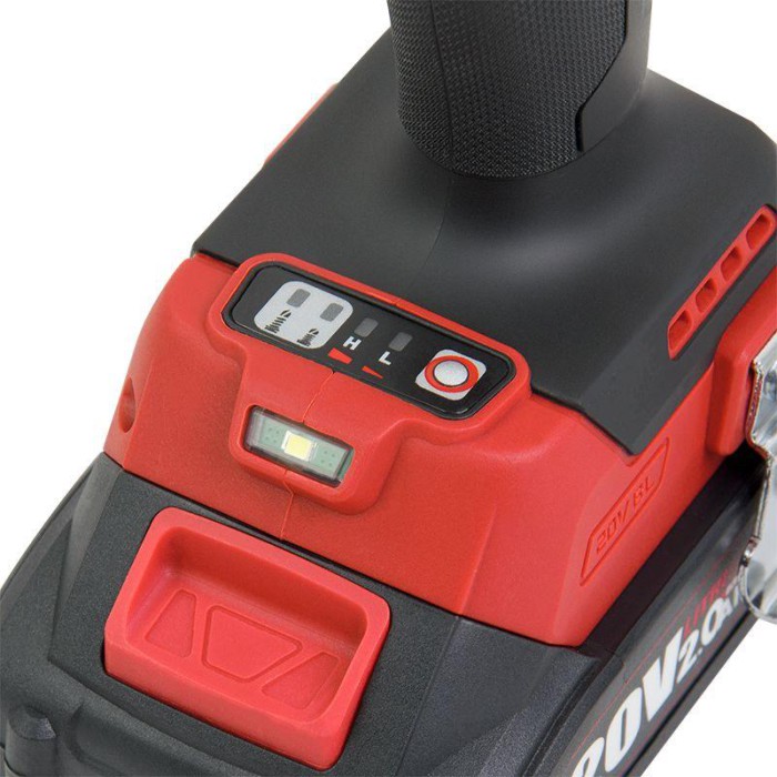 Акумуляторний безщітковий гайковерт ударний WORCRAFT CIS-S20LiBM-260, 20В, 1 АКБ, 260 Нм, LED, 2 швидкості