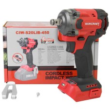 Акумуляторний безщітковий ударний гайковерт WORCRAFT CIW‑S20LiB‑450, без АКБ та ЗП, 460 Нм, 3 швидкості