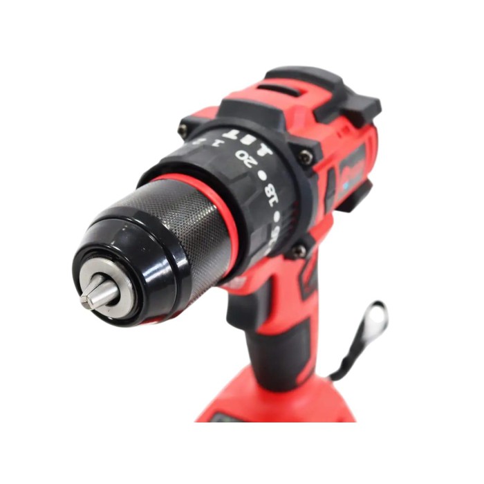 Аккумуляторный бесщеточный ударный шуруповерт Edon ED‑21PBL OL, 21В, 2 АКБ, 2 А/ч, 40 Нм,  кейс, набор бит