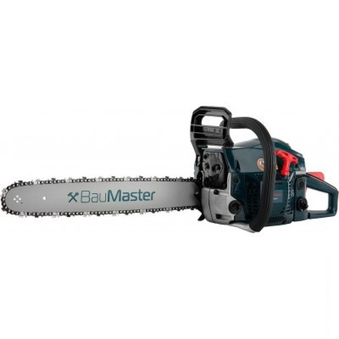 Бензопила BauMaster GC-99458X, 2,4 кВт (3,3 лз), ланцюг 455, крок ланцюга 0.325, 45 куб. см, 2800 об/хв, бак 550 мл