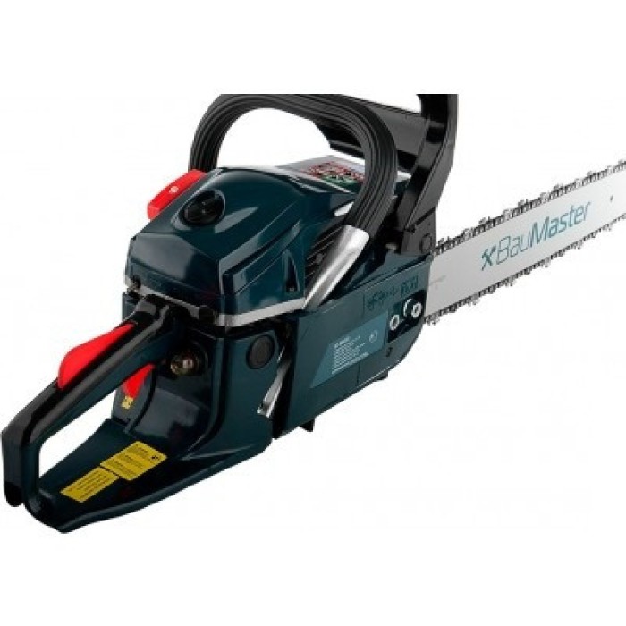Бензопила BauMaster GC-99458X, 2,4 кВт (3,3 лз), ланцюг 455, крок ланцюга 0.325, 45 куб. см, 2800 об/хв, бак 550 мл