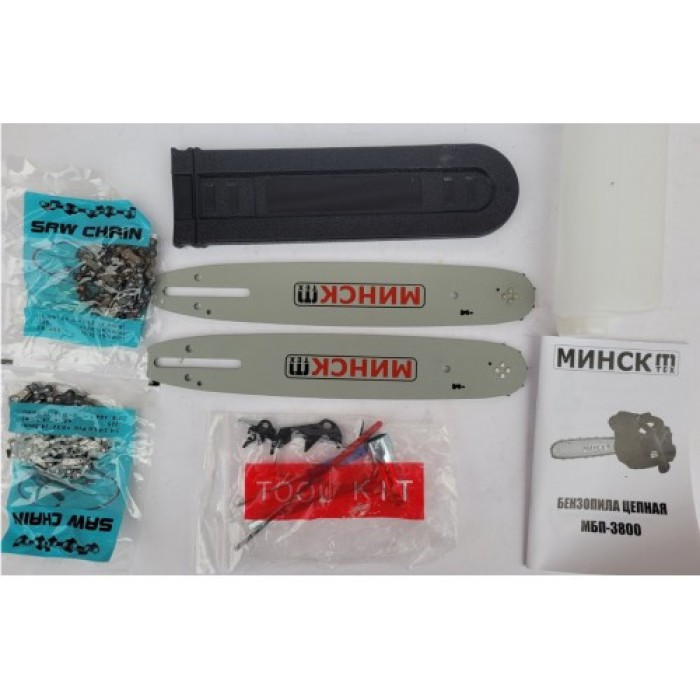 Бензопила Мінськ МБП-3800 (305 мм, 2 шини, 2 ланцюги, праймер)