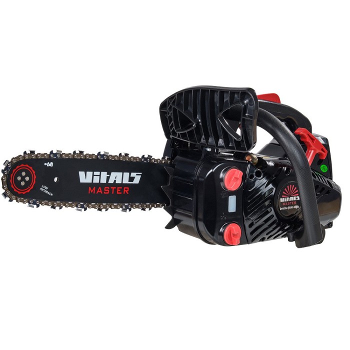 Бензопила ланцюгова Vitals Master BKZ 2511s Black Edition, 800 Вт, 1.1 л. с., 25.4 см3, шина 305 мм, бак 230мл.