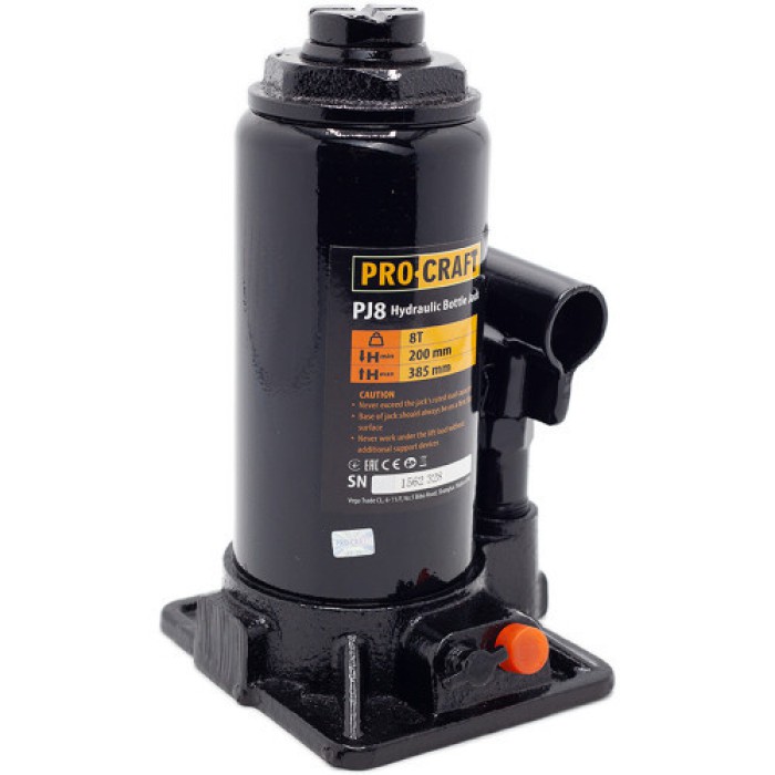 Домкрат гідравлічний Procraft PJ8 бренд UNIVERSAL  (8 т, 200-385 мм)