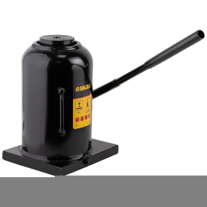 Домкрат гидравлический бутылочный 50т H 280-470мм SIGMA (6101501)