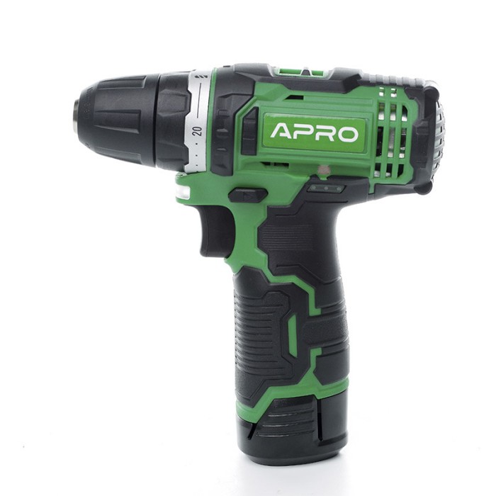 Дриль-шуруповерт APRO 12В,1,5 А, 12D, 2 АКБ, ЗУ, кейс Дриль-шуруповерт APRO 12В,1,5 А, 12D, 2 АКБ, ЗУ, кейс