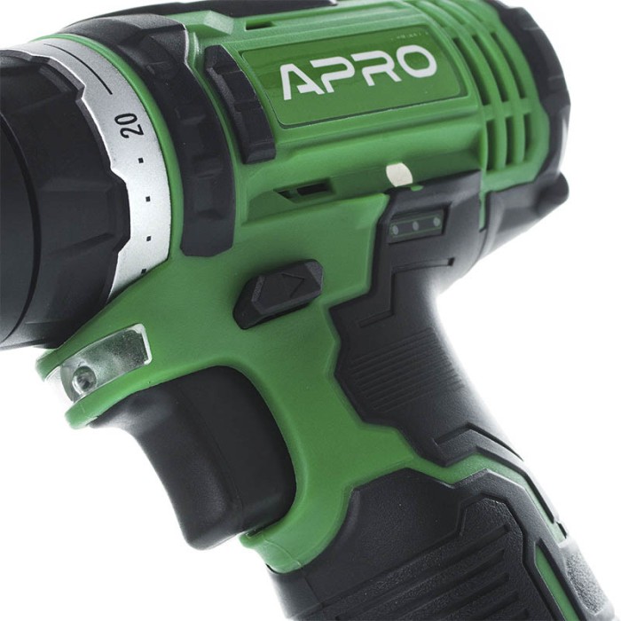 Дриль-шуруповерт APRO 12В,1,5 А, 12D, 2 АКБ, ЗУ, кейс Дриль-шуруповерт APRO 12В,1,5 А, 12D, 2 АКБ, ЗУ, кейс