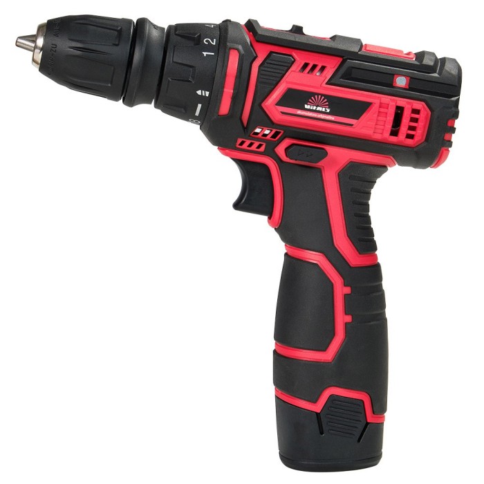 Шуруповерт акумуляторний Vitals AU 12/2KP QC НОВИНКА!, 12 В, 1.5 А/год, 1400 об/хв, 26 Нм, DFR патрон, кейс