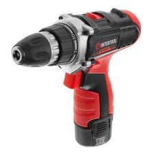 Дриль-шуруповерт акумуляторна INTERTOOL WT-0321, Li-Ion 12В, 18Nm, 0-400/0-1500об/хв, 2 акк.