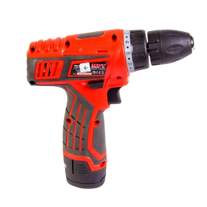Дриль - шуруповерт акумуляторна MPT MCDT1216.B1, 12V, Li-ion,1.3 Ач, 0-600 об/хв., 0-10 мм, 1 АКБ Дриль - шуруповерт акумуляторна MPT MCDT1216.B1, 12V, Li-ion,1.3 Ач, 0-600 об/хв., 0-10 мм, 1 АКБ
