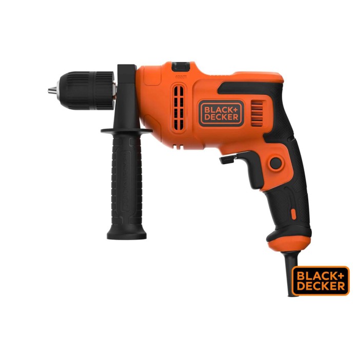 Дриль ударний Black+Decker BEH200-QS, 500 Вт 2900 об/хв 49300 уд/хв