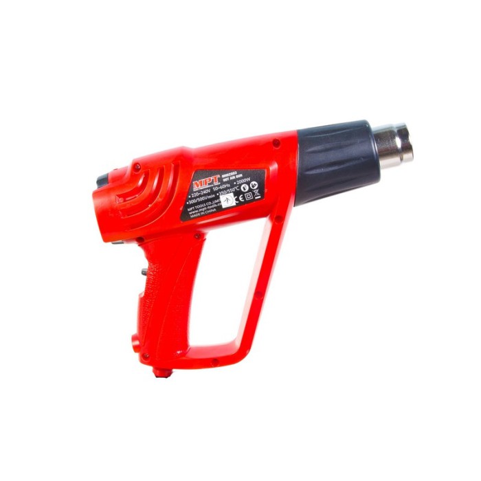 Фен промисловий MPT MHG2003, 2000 Вт, 350-550*С, 300-500 л/хв, аксес 5 шт.