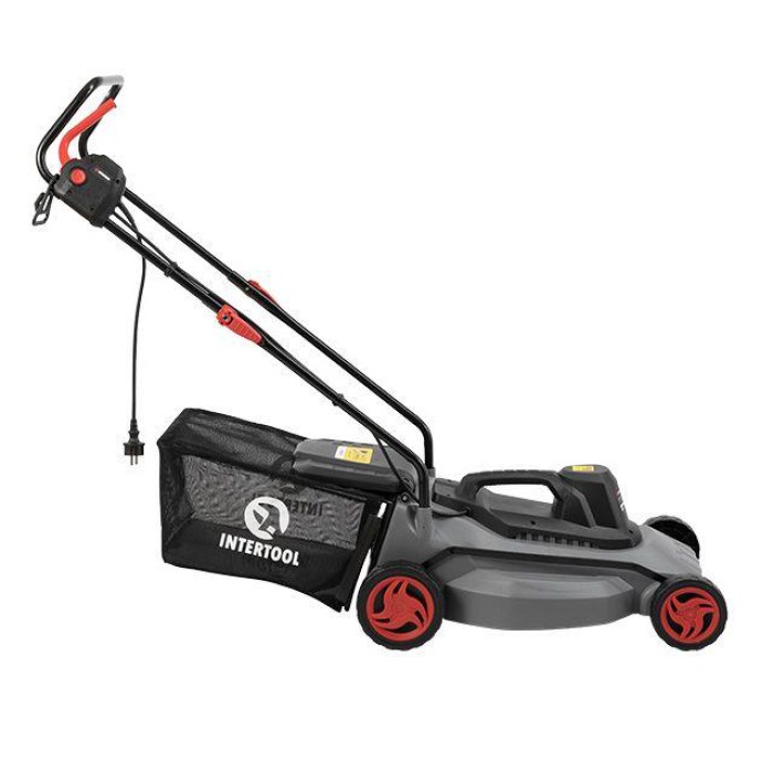 Газонокосарка електрична INTERTOOL DT-2262, 1.8 кВт, захват 400 мм, висота зрізу 25-75 мм, контейнер 35 л