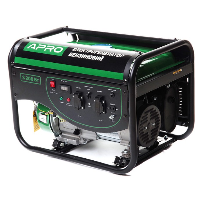 Генератор бензиновий 4-тактний 3.0/3.2 кВт (ручний запуск) APRO