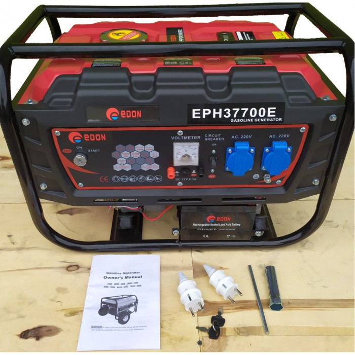 Генератор бензиновий Edon EPH37700E (3/2.8 кВт)