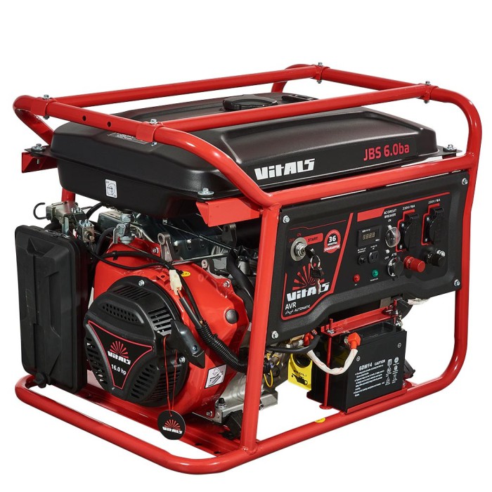 Генератор бензиновий Vitals JBS 6.0 ba