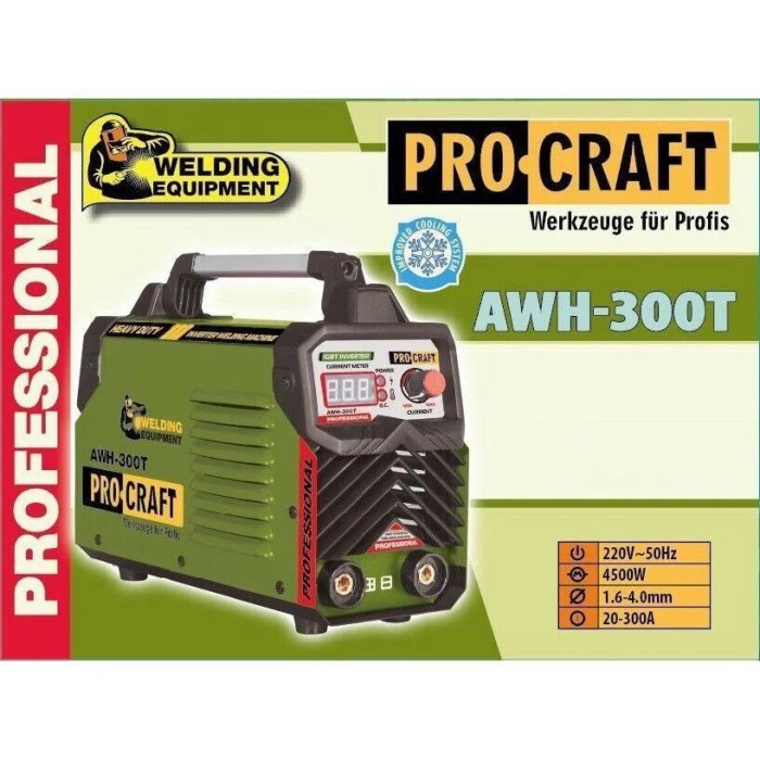 Інверторний зварювальний апарат Procraft AWH-300T