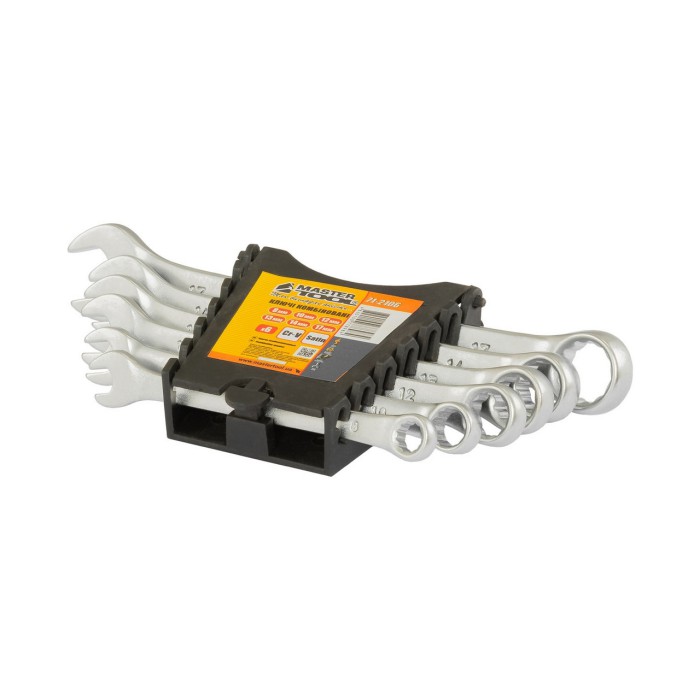 Ключі рожково-накидні MasterTool 71-2106, набір 6 шт (8,10,12,13,14,17)