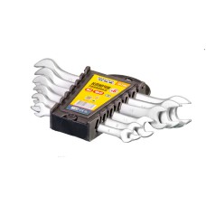 Ключи рожковые MasterTool 70-2106, набор  6 шт. (6х7 TO 16х17) SS