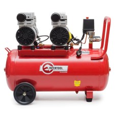 Компресор INTERTOOL PT-0023, 50 л, 2х1.1 кВт, 220 В, 8 атм, 270 л/хв, безмасляний, 4 циліндра Компресор INTERTOOL PT-0023, 50 л, 2х1.1 кВт, 220 В, 8 атм, 270 л/хв, безмасляний, 4 циліндра