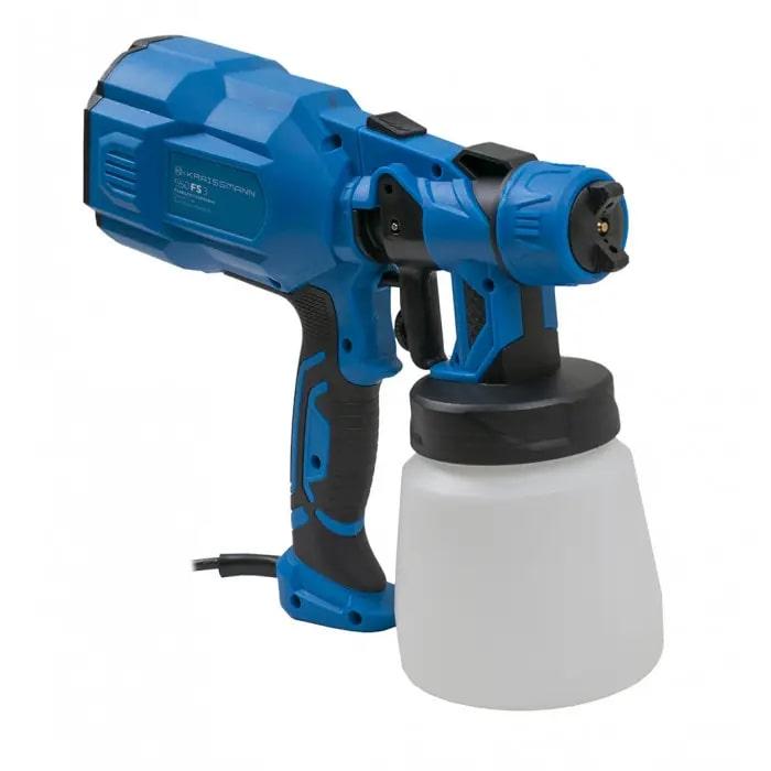 Фарбопульт KRAISSMANN 550 FS 3, 550 Вт, Діаметр сопла 1.8/2.5/3.0 мм, бак 0.8 л, регулювання факела Фарбопульт KRAISSMANN 550 FS 3, 550 Вт, Діаметр сопла 1.8/2.5/3.0 мм, бак 0.8 л, регулювання факела