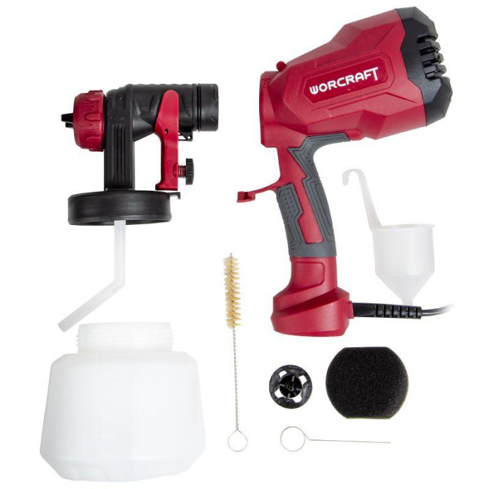 Електричний фарбопульт Worcraft SG04-1000 (дві форсунки 1,8 і 2,6 мм)