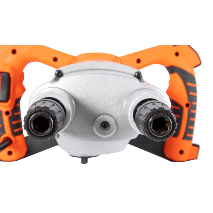 Міксер будівельний Tekhmann TEM-1600 Twin, 1600 Вт, регулювання обертів, плавний пуск, 2 швидкості