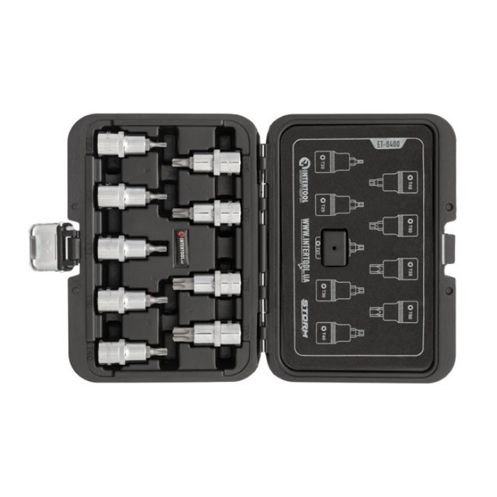 Набір біт INTERTOOL ET-8400, TORX 1/2