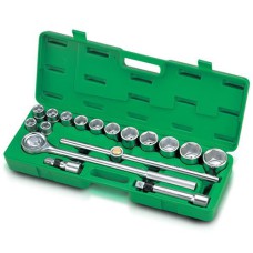 Набор головок с трещоткой TOPTUL GCAI1702, 3/4" 17ед. (12-гр.)