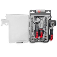 Набір інструменту INTERTOOL ET-6003, 43 од., 3/8" & 1/4", Cr-V