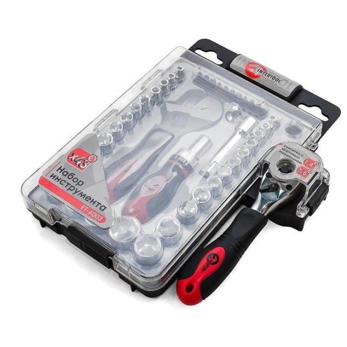 Набір інструменту INTERTOOL ET-6003, 43 од., 3/8