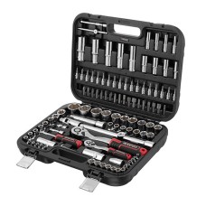 Набір інструментів INTERTOOL ET-8110, 1/2" & 1/4", 110ед., Cr-V