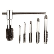 Набор метчиков с Т-образным держателем MasterTool 15-1406, 6 эл. (M4, M5, M6, M8, M10)