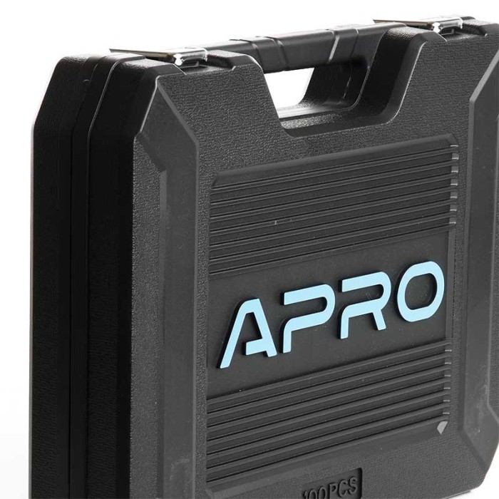 Набір насадок і інструментів CrV ¼, ½ ( 90Т) (100 шт) APRO 251400